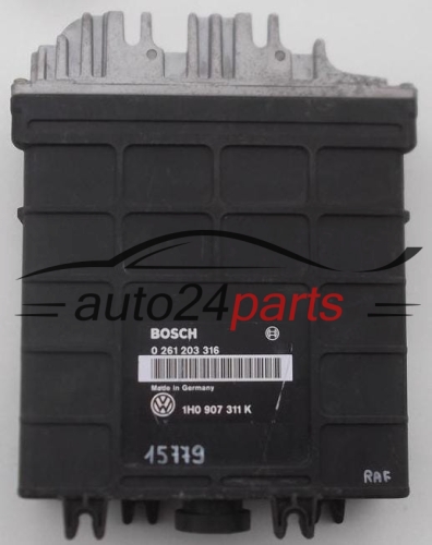 CENTRALITA DE MOTOR VOLKSWAGEN GOLF VENTO BOSCH 0 261 203 316, 0261203316, 1H0 907 311 K, 1H0907311K