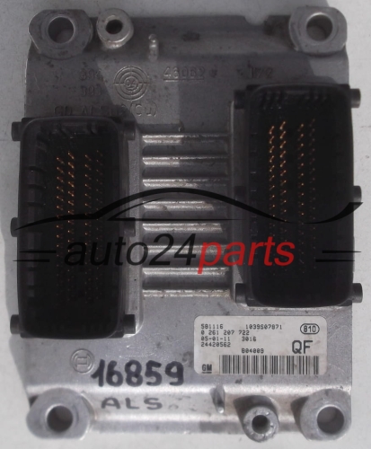 ECU CENTRALITA DE MOTOR OPEL ASTRA H 1.4 Z14XEP BOSCH 0 261 207 722, 0261207722, GM 24420562 QF, 24420562QF