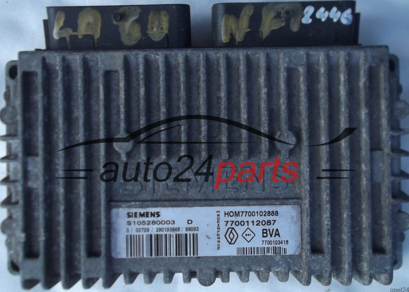 ECU CENTRALITA DE MOTOR RENAULT LAGUNA 2.0 7700112087 7700103418 HOM7700102888 7700102888 SIEMENS S105280003D S105280003 D