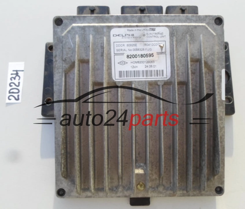 KOMPUTER STEROWNIK SILNIKA RENAULT CLIO 1.5 DCI Delphi R0410C017C, 8200180595, HOM 8200129063