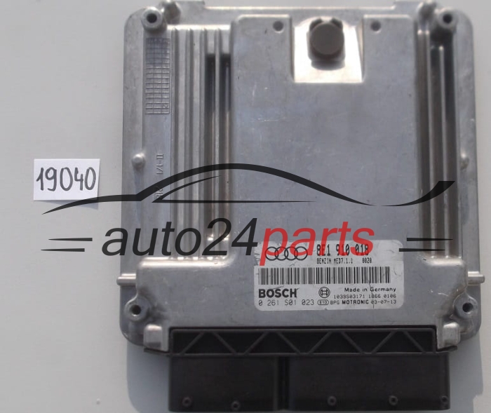 KOMPUTER STEROWNIK SILNIKA AUDI A4 2.0 FSI BOSCH 0 261 S01 023, 0261S01023, 8E1 910 018, 8E1910018, MED7.1.1