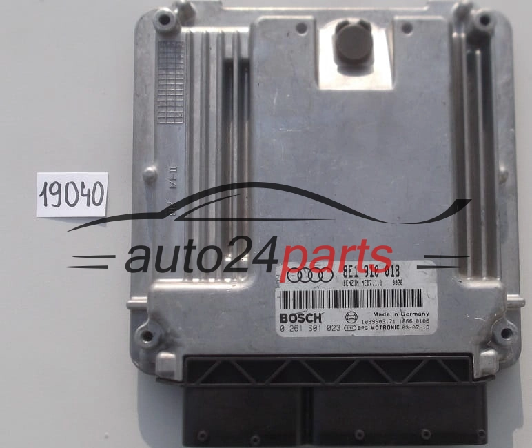 KOMPUTER STEROWNIK SILNIKA AUDI A4 2.0 FSI BOSCH 0 261 S01 023, 0261S01023, 8E1 910 018, 8E1910018, MED7.1.1
