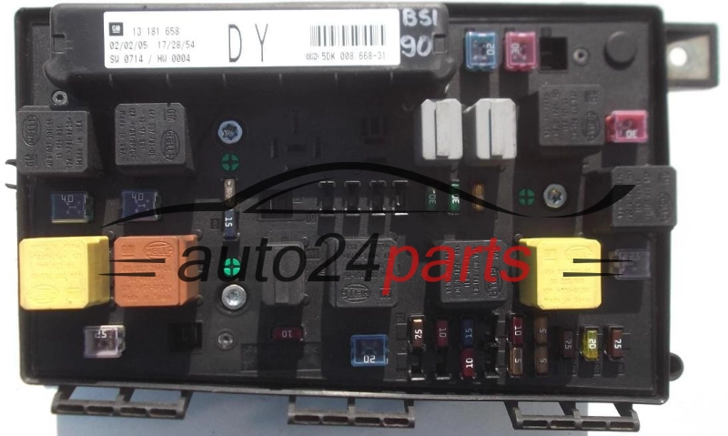 CAJA ELECTRICA DE FUSIBLES Y RELES OPEL GM 13 181 658 DY HELLA 5DK 008 668-31