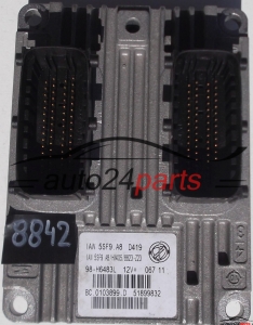 CALCULATEUR MOTEUR FIAT PUNTO 1.4, IAW 5SF9.A8 D419, IAW5SF9A8 D419, 0103899, 51899832