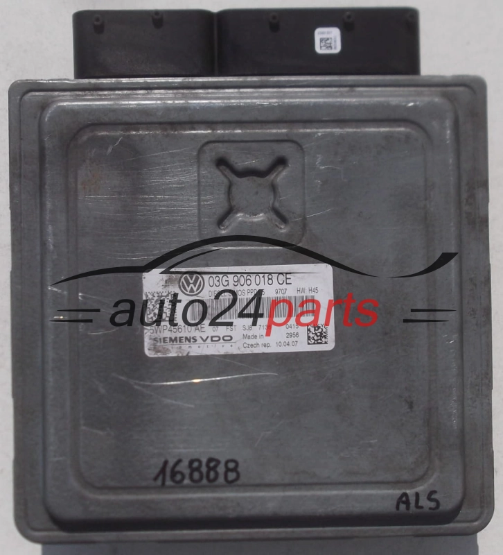 CALCULATEUR MOTEUR VW VOLKSWAGEN PASSAT 2.0 TDI SIEMENS VDO 5WP45610 AE, 5WP45610AE, 03G 906 018 CE, 03G906018CE
