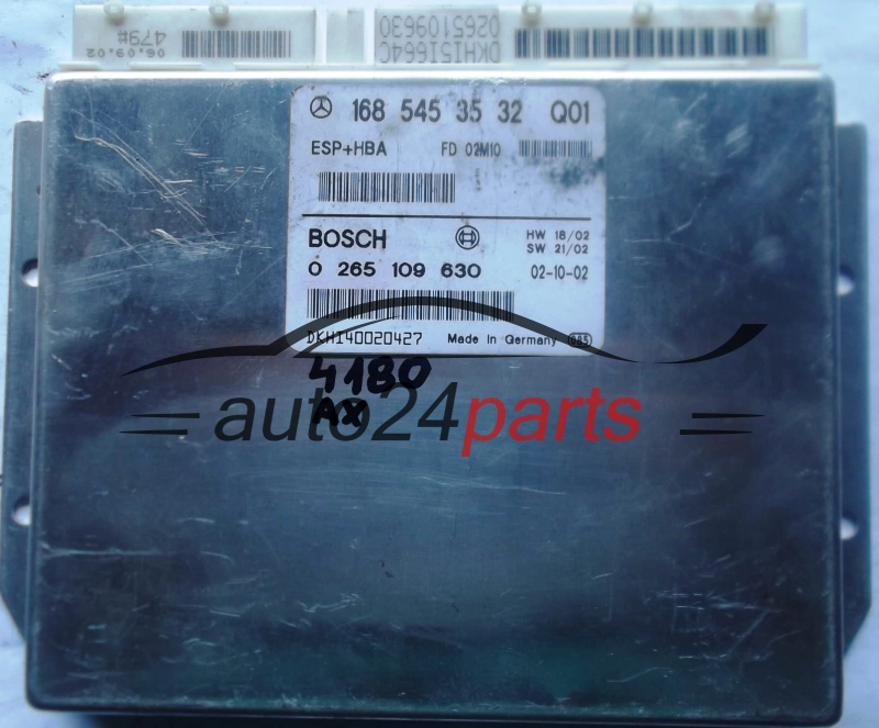 ECU CONTROLLER ABS ESP+HBA MERCEDES W168 A1685453532