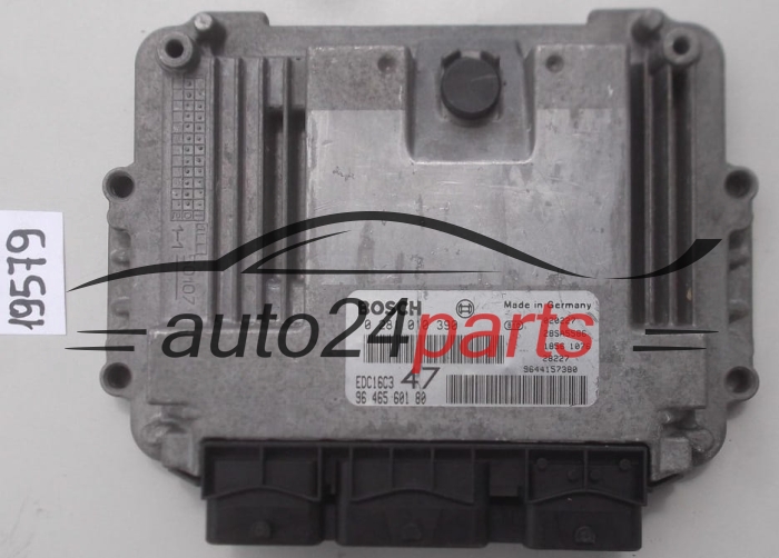 KOMPUTER STEROWNIK SILNIKA PEUGEOT 307 1.4 HDI BOSCH 0281010390, 96 465 601 80