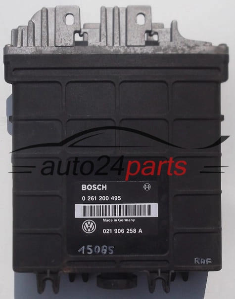 KOMPUTER STEROWNIK SILNIKA VOLKSWAGEN GOLF BOSCH 0 261 200 495, 0261200495, 021 906 258 A, 021906258A