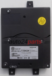 STEUERGERAT BLUETOOTH TELEFON VOLKSWAGEN AUDI SKODA SEAT PASSAT 5N0 035 730 A, 5N0035730A