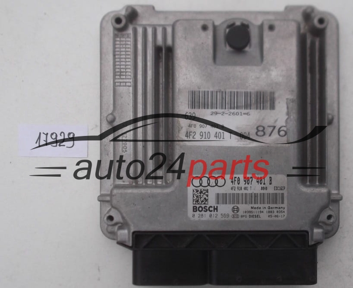 ECU CENTRALITA DE MOTOR AUDI A6 3.0 TDI BOSCH 0281012559, 0 281 012 559, 4F0907401B, 4F0 907 401 B, 4F2910401T, 4F2 910 401 T