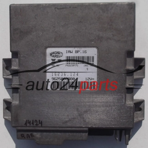 KOMPUTER STEROWNIK SILNIKA PEUGEOT 106 MAGNETI MARELLI IAW 8P.16, IAW8P16, 16236.124, 16236124, 9625002880 - 