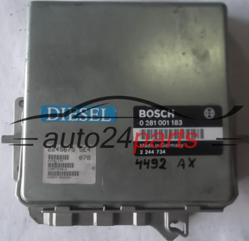ECU CENTRALITA DE MOTOR BMW E34 525 2.5 TDS BOSCH 0281001183, 0 281 001 183, 2244734, 2 244 734