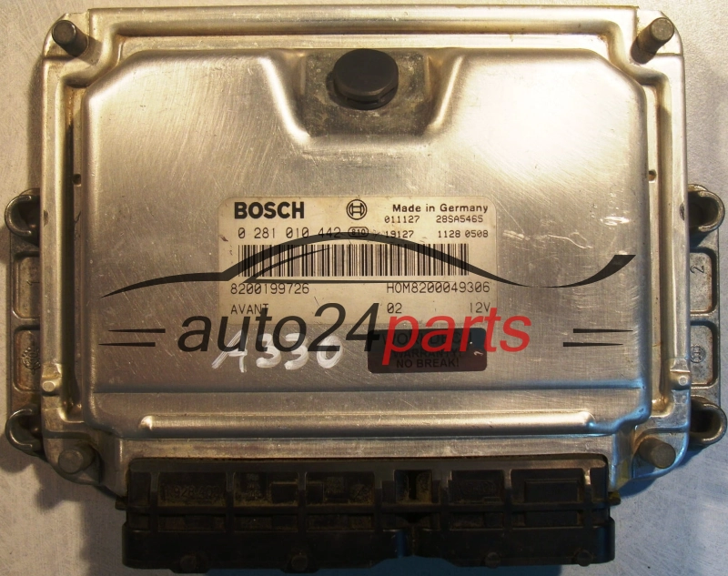 Μονάδα Ελέγχου Κινητήρα RENAULT MEGANE 1.9 DTI BOSCH 0 281 010 442, 8200199726