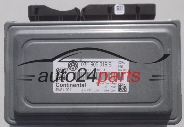 CALCULATEUR MOTEUR VOLKSWAGEN POLO 1.2 CONTINENTAL 5WA11001, 03E 906 019 B