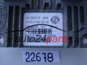 Μονάδα Ελέγχου Κινητήρα FIAT 500 PUNTO PANDA 1.2 MAGNETI MARELLI IAW 5SF8.CP, IAW5SF8CP, 51926691