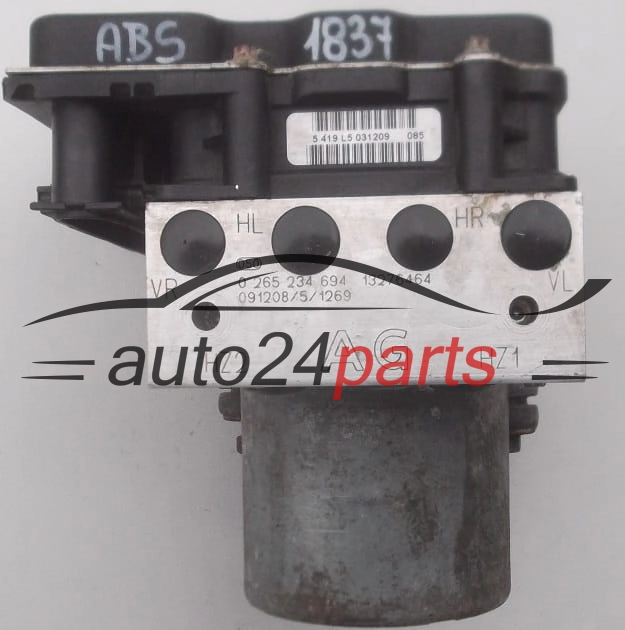 ABS PUMPE BLOCK HYDRAULIKPUMPE STEUERGERAT  OPEL TIGRA B MERIVA CORSA BOSCH 0 265 234 694, 13276464 AG, 0 265 950 954