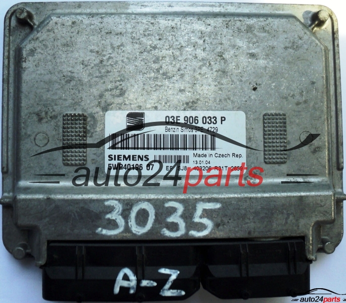 CENTRALINA DO MOTORE SEAT IBIZA CORDOBA 1.2 AZQ 03E906033P, SIEMENS 5WP40196