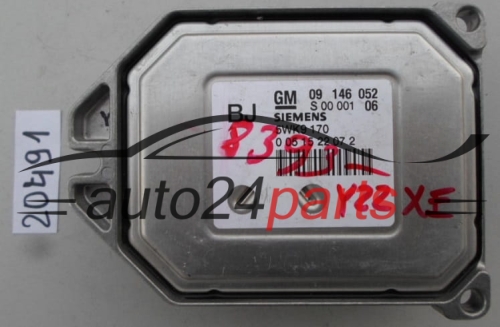 KOMPUTER STEROWNIK SILNIKA OPEL OMEGA 2.2 Z22XE Y22XE SIEMENS 5WK9170, 5WK9 170, 09146052BJ, 09146052 BJ, 9146052, 09 146 052