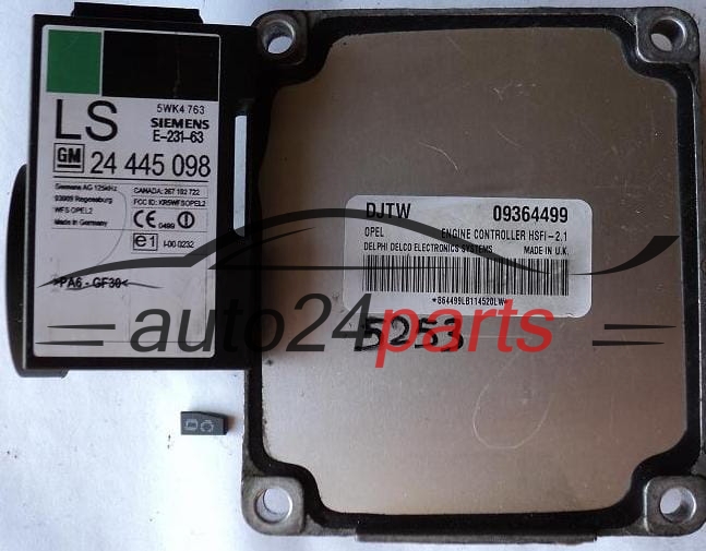 MOTORSTEUERGERÄT ECU STEUERGERAT OPEL ASTRA CORSA ZAFIRA DELPHI DELCO 09364499 DJTW, 09364499DJTW, HSFI-2.1