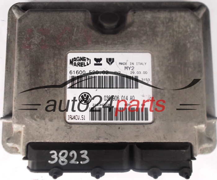 KOMPUTER STEROWNIK SILNIKA SEAT LEON 1.6 036 906 014 AQ, 036906014AQ, 61600.520.03, IAW4CV.S1, IAW4CVS1