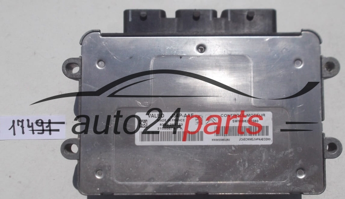 ECU ENGINE CONTROLLER CITROEN PEUGEOT VALEO J34P-AAE 21586674-1 A, 215866741A, SW9666257580, HW9655883280