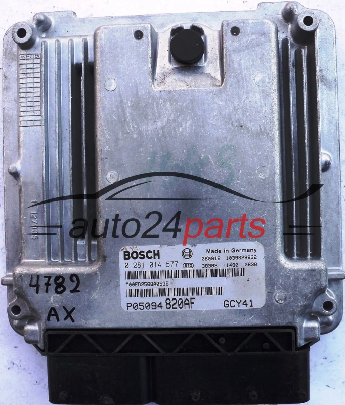 CALCULATEUR MOTEUR DODGE JOURNEY 2.0 CDRI BOSCH 0281014577, 0 281 014 577, P05094 820AF GCY41, P05094820AF, 1039S28832
