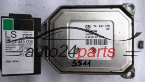 ECU ENGINE CONTROLLER OPEL CHEVROLET HOLDEN VAUXHALL ASTRA CORSA ZAFIRA 1.8 Z18XE 24443879, 24 443 879, SIEMENS 5WK9196, 5WK9 196, 6235023, 62 35 023