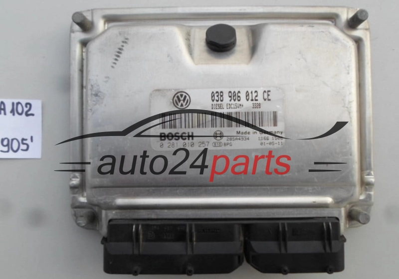 SKODA FABIA 1.9 SDI ASY 038906012CE, 038 906 012 CE, BOSCH 0 281 010 257, 0281010257, DIESEL EDC15UM+ 3206, 28SA4488