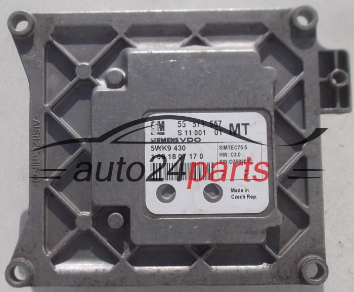 Μονάδα Ελέγχου Κινητήρα OPEL ZAFIRA A18XER SIEMENS VDO 5WK9 430 , 5WK9430, GM 55 571 557 MT, 55571557, 55571557MT