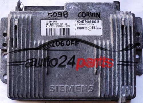 RENAULT LAGUNA 2.0 SIEMENS S113722102C, S113722102 C, HOM7700868314 HOM 7700868314, 7700102309