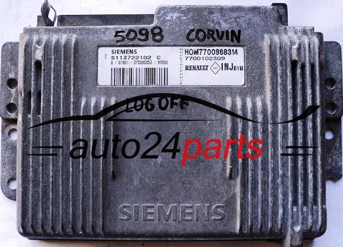 RENAULT LAGUNA 2.0 SIEMENS S113722102C, S113722102 C, HOM7700868314 HOM 7700868314, 7700102309
