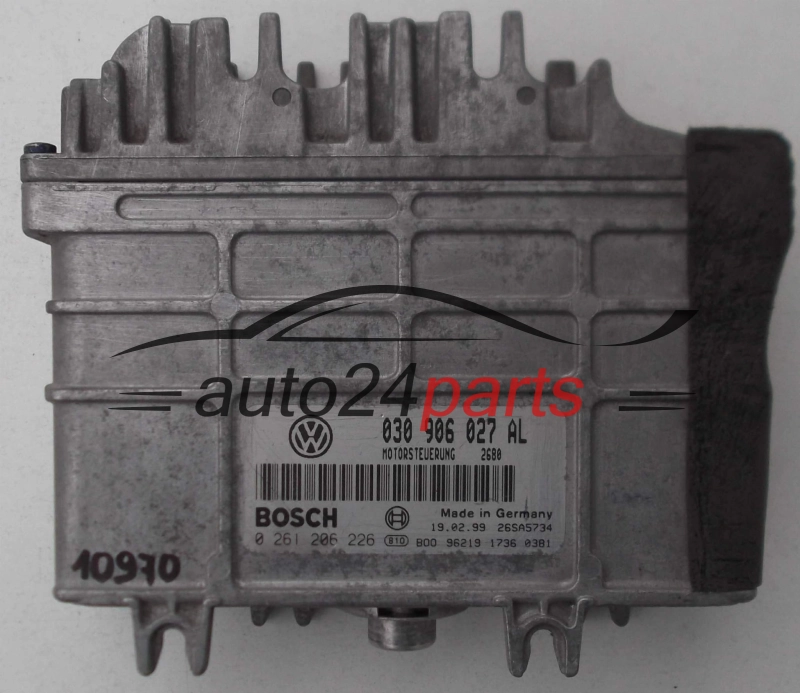 ΜΟΝΑΔΑ ΕΛΕΓΧΟΥ ΚΙΝΗΤΗΡΑ VW VOLKSWAGEN LUPO 1.0 030906027AL, 030 906 027 AL BOSCH 0261206226, 0 261 206 226 MOTORSTEUERUNG 2680 26SA5734