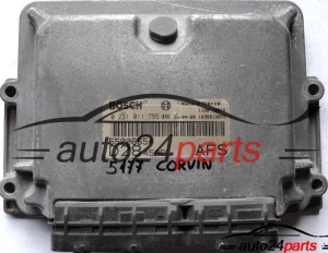 ECU ENGINE CONTROLLER FIAT DUCATO 2.8 JTD BOSCH 0281011755, 0 281 011 755, 55206654, D2845ACL AFS 