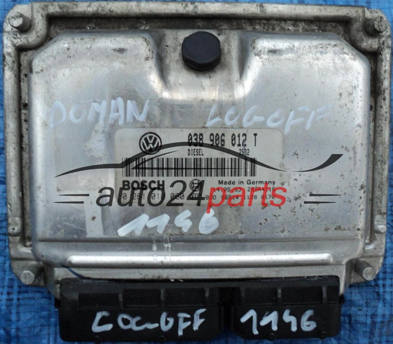 ECU CENTRALITA DE MOTOR SEAT LEON TOLEDO 1.9 TDI AHF 038906012T, BOSCH 0281010060, 28SA4116