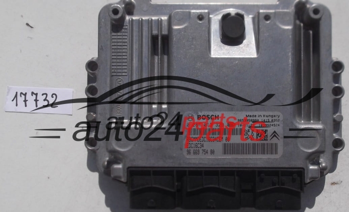 MOTORSTEUERGERÄT ECU STEUERGERAT CITROEN PEUGEOT 1.6 HDI, BOSCH 0 281 013 329, 0281013329, 96 669 754 80, 9666975480, 9653958980, EDC16C34