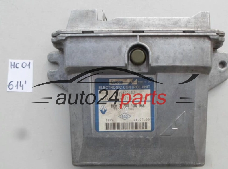 KOMPUTER STEROWNIK SILNIKA RENAULT KANGOO 1.9 D R04080012J, HOM 7700 104 956, HOM7700104956, 7700104956