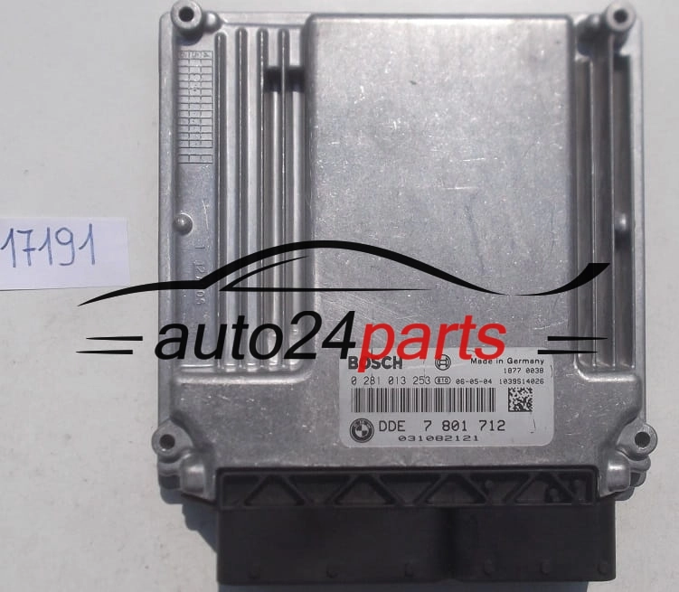 ECU CENTRALITA DE MOTOR BMW E60 E61 3.0 D BOSCH 0 281 013 253, 0281013253, DDE 7 801 712, DDE7801712, 7801712