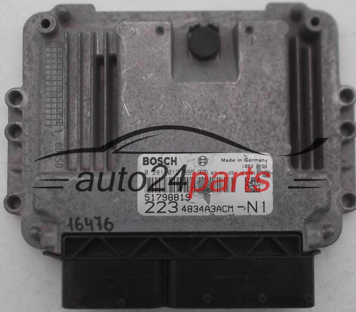 Μονάδα Ελέγχου Κινητήρα FIAT DOBLO 1.9 JTD, BOSCH 0 281 012 865, 0281012865, 51798819