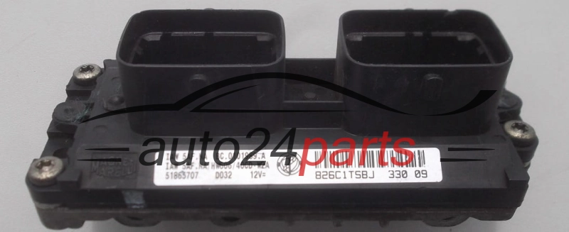 ECU CENTRALITA DE MOTOR  FIAT PUNTO MAGNETI MARELLI IAW 5AF.NA, 51865707, BC.0101989.A