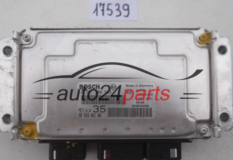 KOMPUTER STEROWNIK SILNIKA PEUGEOT 307 1.6 16V BOSCH 0261206943, 0 261 206 943, 9650346180, 96 503 461 80, 9638765680