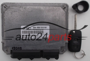 CALCULATEUR MOTEUR AUDI A3 1.6 SR, SIEMENS 5WP4381 03, 5WP438103, 06A 906 019 BA, 06A906019BA 