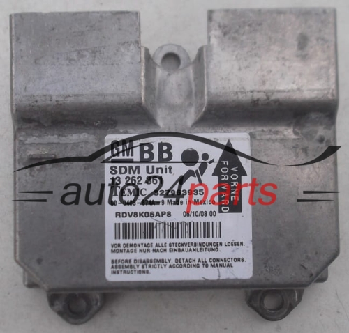STEROWNIK MODUŁ PODUSZEK POWIETRZNYCH OPEL CORSA D 13 262 361 BB, 13262361 BB