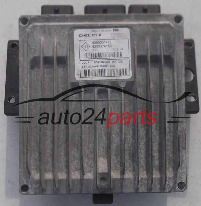 Μονάδα Ελέγχου Κινητήρα RENAULT CLIO 1.5 DCI DELPHI R0410B027B, 8200331477, 8200374150