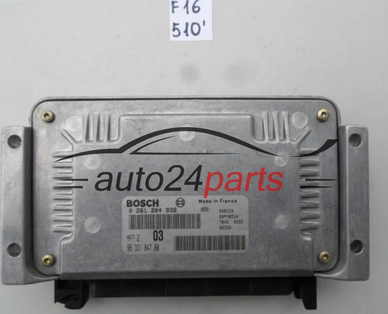 CITROEN PEUGEOT 1.6 BOSCH 0 261 204 939, 0261204939, 96 331 847 80, 9633184780