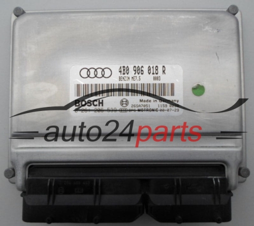 CALCULATEUR MOTEUR AUDI 1.8 T BOSCH 0 261 206 539,  4B0 906 018 R