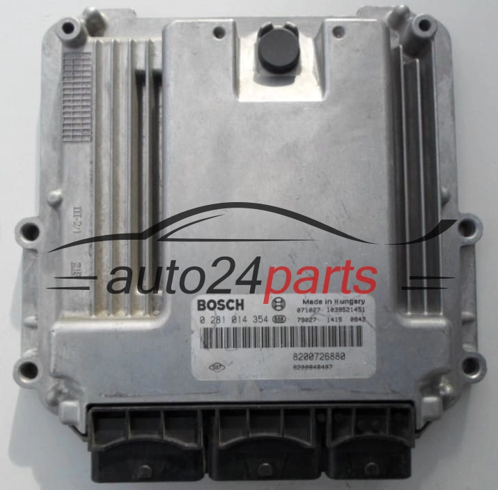 ECU CENTRALITA DE MOTOR  RENAULT 2.0 DCI BOSCH 0 281 014 354,  8200726880