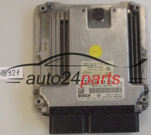 KOMPUTER STEROWNIK SILNIKA AUDI A4 2.0 TFSI BOSCH 0 261 S02 362, 8E0 910 115 Q