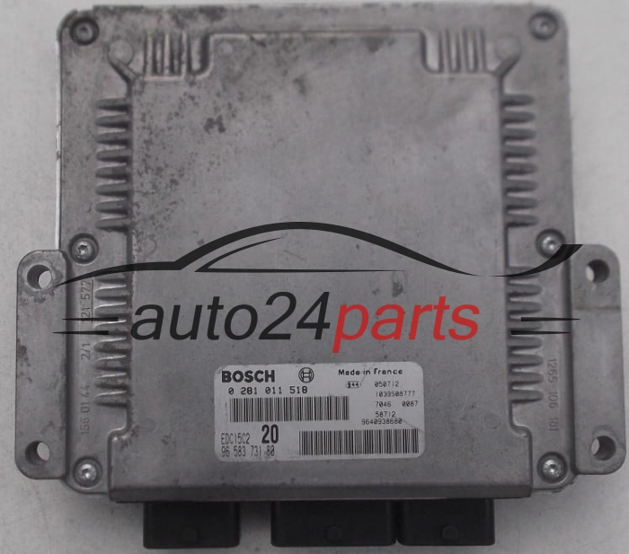 Μονάδα Ελέγχου Κινητήρα CITROEN XSARA PICASSO 2.0 HDI BOSCH 0 281 011 518, 0281011518, 96 583 731 80, 9658373180, 9640938680, EDC15C2