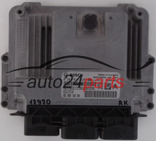 KOMPUTER STEROWNIK SILNIKA PEUGEOT, CITROEN BERLINGO, BOSCH 0 281 018 228, BOSCH 0281018228, 96 788 182 80, 9678818280, EDC17C10