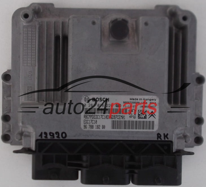 KOMPUTER STEROWNIK SILNIKA PEUGEOT, CITROEN BERLINGO, BOSCH 0 281 018 228, BOSCH 0281018228, 96 788 182 80, 9678818280, EDC17C10